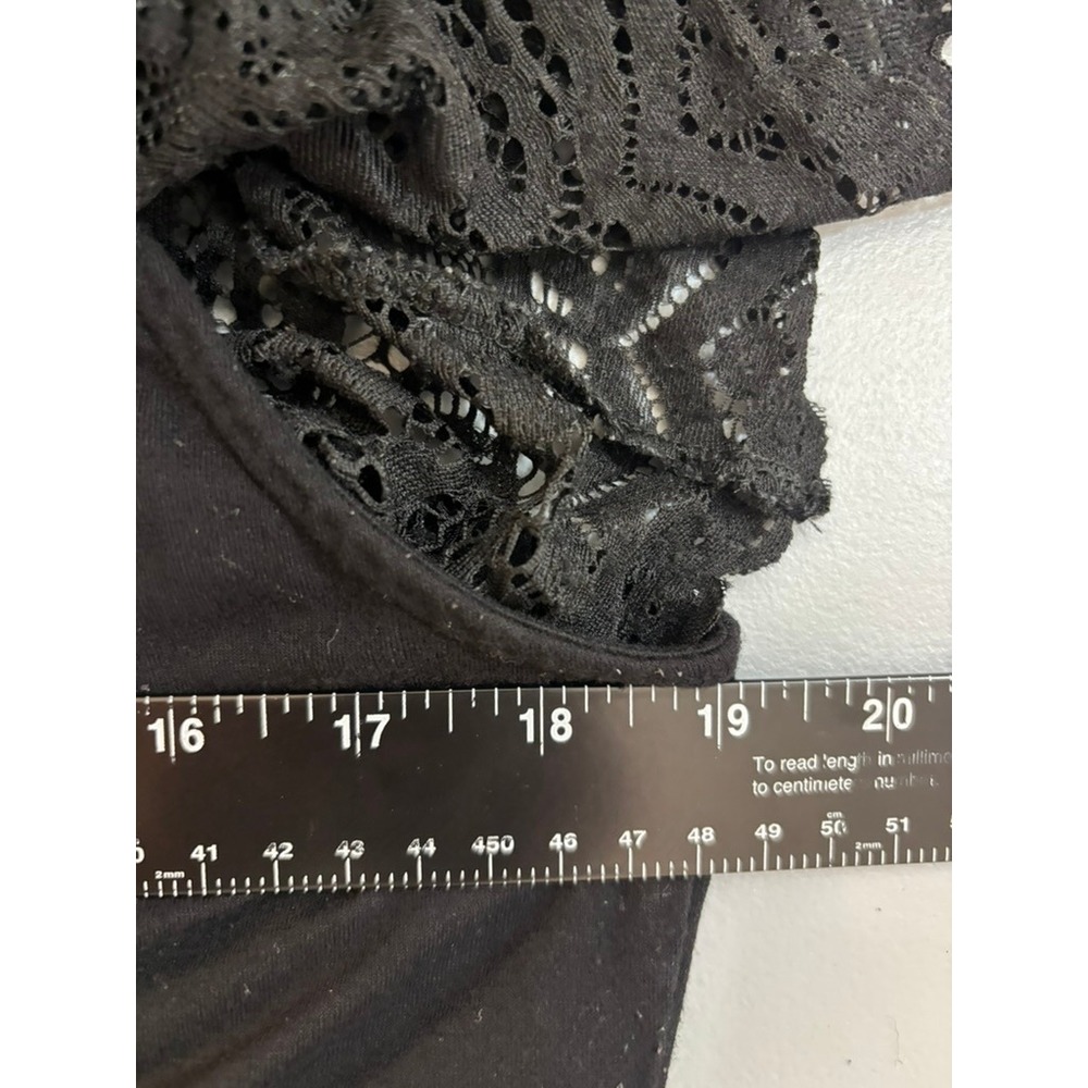 Torrid Super Soft Black Lace Off-Shoulder Ruffle Top - Plus Sz 2 Whimsigoth Boho - Picture 12 of 16